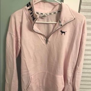 PINK quarter zip sweatshirt